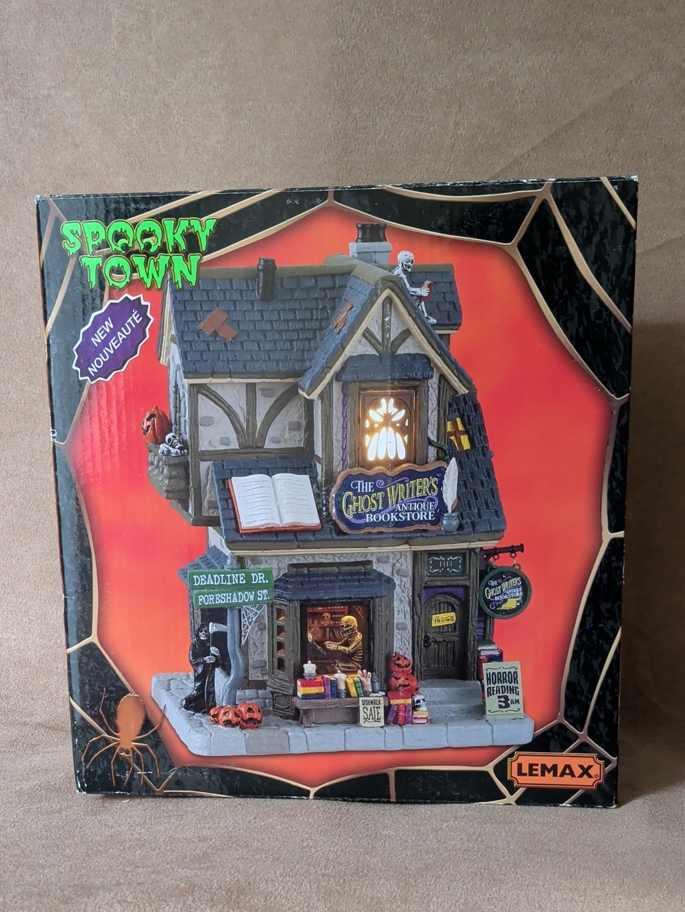 Lemax Spooky Town Ghost Writers Antique Bookstore